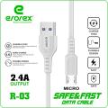 Erorex R-03 Fast Charging Data Cable for Android Mobile Phones Pure Copper Wire-High quality Data Cable. 