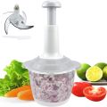 Hand Pat Chopper Food Processor, Hand Push Chopper Machine, Press Start Quick Operation, Home Appliances - Small Kitchen Appliances /Handheld Vegetable Chopper / Mincer / Mixer / Blender to Chop Fruits - Onion / Garlic Chopper - Payaz Cutter. 