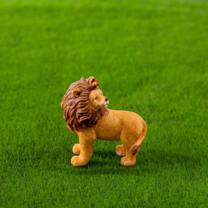 Gift Resin Cartoon Lion Figurines Brown Fairy Garden Miniature Lioness Statue Desktop Decoration Bonsai Ornament Mini Knickknacks