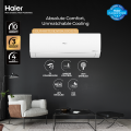 Haier (T3 Plus Series) 1 Ton DC Inverter - HSU-14HFTEX(OW) - T3 Compressor-Ampere Control - Bigger Outdoor-Turbo Cooling-Off White Colour AC /10 Years Warranty/Air Conditioner/Haier Free Installation. 