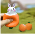 Carrot-Rabbit Squishy Anti Stress Funny ADHD Squeeze Toys Squishes Carrot Rabbit Fidget Toys Pop Up Squishy Rabbit in Carrot Stress Relief for Kids & Adult Tricky Funny Novelty Toy. 