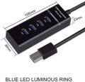 USB Hub 3.0 4 Port for PC / Laptop - High Speed Fast Charging USB Hub Extender Extension Connector Compatible Windows PC / Mac / Surface Pro / Laptop. 
