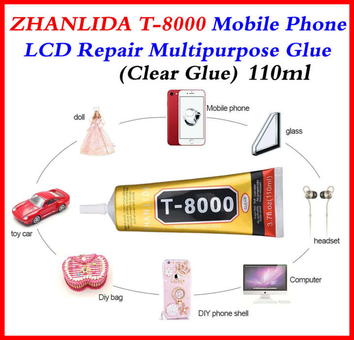 100%25%20Original%20Zhanlida%20T8000%20T-8000%20Fast%20Rubber%20Glue%20For%20Phone%20Tablet%20Screen%20Digitizer%20Back%20Glass%20(Transparent%20Glue)%20-%20110ml%20-%20Image%206