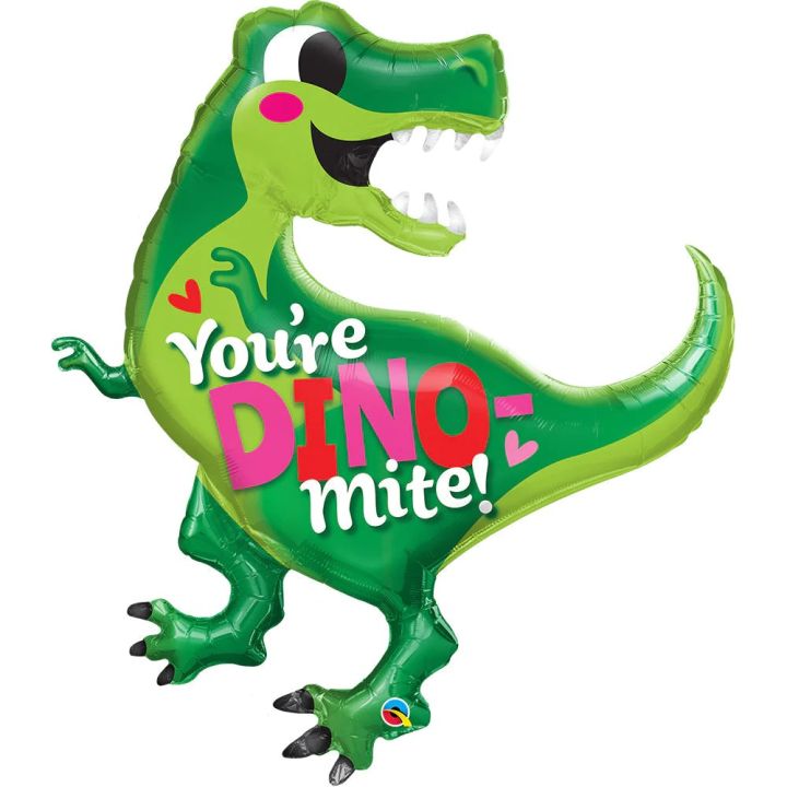 Original Qualatex 42 Inch Foil Balloon | You're Dino-mite | Made In USA |