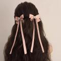 Kawii Star hair clips Trendy Sweetheart Elegant Bowknot hair clips Silk ribbon Cute Girls' hair accessories for Daily wear Party hairstyles School accessories Teenagers Hair styling tools. 