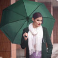 Fully Open Close Automatic Folding Umbrella for Rain and Sun Protection High Quality Portable Three Steps Folding Umbrella. 