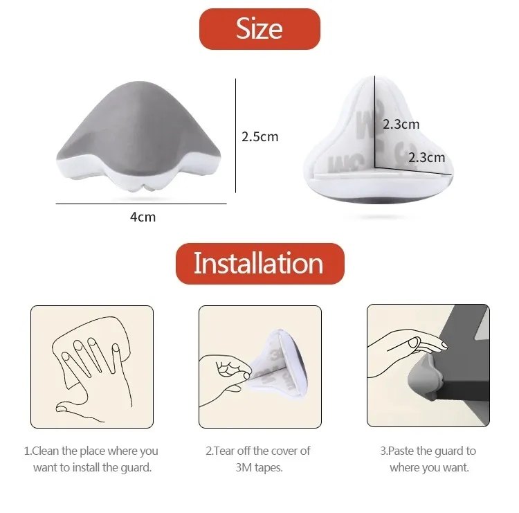 Kiddie Guard Baby Safety Edge And Corner Guard Children Protective Corner Guard Pack Of 4