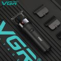VGR V-987 Professional Digital Display Turbo function 7000RPM Zero Gapped Cordless Pro Self Haircut Hair Clipper Beard trimmer Stainless steel & Ceramic Blade. 