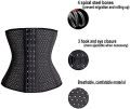 Women's Breathable Waist Shaper Trainer Tummy Slim Shapewear Corset Girdle Postpartum Belly Fat Control wrap Belt for Gym Exercise Body Shaper with Adjustable Hooks. 