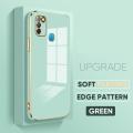 TA for Infinix Smart 5 / X657 / X657B / X657C Back Cover + Free Lanyard Colour Luxury 6D Plating Case Side Pattern Soft Silicone Square Phone Cases. 