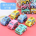 6 bags of toy boy baby pull back car trolley inertial engineering car set gift box for students. 