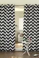 Pack of 2 Zigzag Design Curtains | Velvet Fabric Curtains | Pair of Curtains | Customized. 