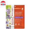 𝐖𝐁𝐌 - Natural Solution (Lavender & Chamomile) Facial Mask Sheet For Glowing Skin Made In USA. 
