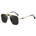 2024 Trendy Metal Frame Sunglasses For Women - Retro Polygon Gradient Mirror Sunscreen Sun Glasses For Girls. 