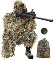 Shekari Ghillie Suit 3D Bionic Leafy Camouflage Clothing for Jungle Shekari , Wildlife Photography, Bird Watching，Halloween, Shooting. 