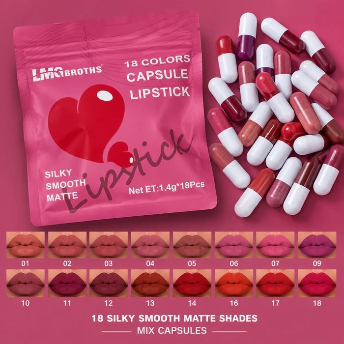 Tijarat%20Online%20Mini%20lipstick%20Matte%20Lipstick%20Capsule%20(Pack%20of%209/12/18)%20-%20Image%202