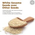 100% Natural White Sesame Seeds (Safed Til) – Unprocessed, High-Quality, Pakistani Origin – for Cooking, Baking & Garnishing. 