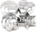 Pack Of 12 Stainless Steel Cookie Cutter | Cookie Maker | Cookie Shaper For Kitchen. 