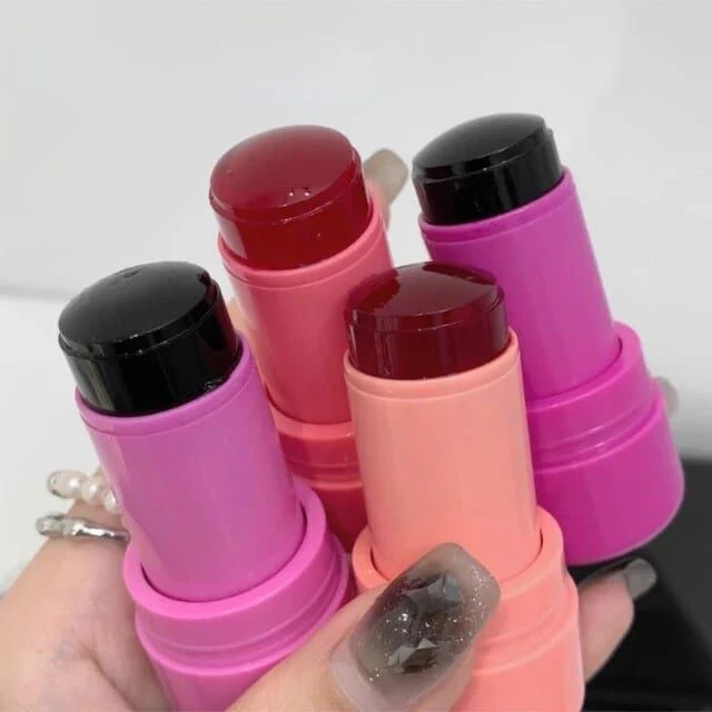 Jelly Blush Stick Sheer Lip & Cheek Stain Cheek Tint Watercolor Finish Makeup Blush