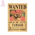 Anime Poster Clear Printing Dorm One Piece Wanted Luffy Wall Art Poster. 