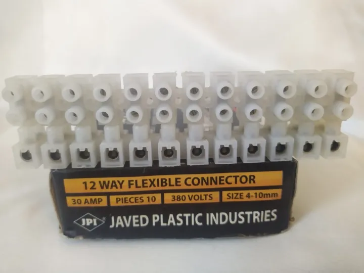 JPI%20Wire%20Terminal%20PVC%20Connector%20Strip%2010A%2012%20way%20-%20Image%203