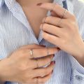 10PCS/SET Korea Fashion Mixed Minimalist Ring Set Geometric Round Metal Gold Silver Color Cuff Joint Rings Jewelry for Women. 