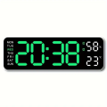 Large Digital Wall Clock With Remote Control Temperature Date Week And Display Timer Countdown Table Clock Wall And Dual Alarm. 