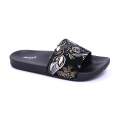 Island By Bata Black chapal For Women - SS26. 