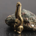 Craft Monkey Ornament Display Home Office Decoration Brass Figurine Animal Brass Ornament 37x12x9mm Suitable For Office,. 