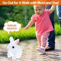 Bunny Toys Educational Interactive Toys Bunnies Can Walk and Talk, Plush Stuffed Bunny Toy Walking Rabbit Educational Toys for Kids, Bunny Toys Hopping, Wiggle Ears, Sounds. 