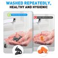【HOT】 Soundproof Earplugs For Sleeping Soft Silicone Ear Muffs Noise Protection Travel Reusable Protection Sound Blocking Ear Plugs. 