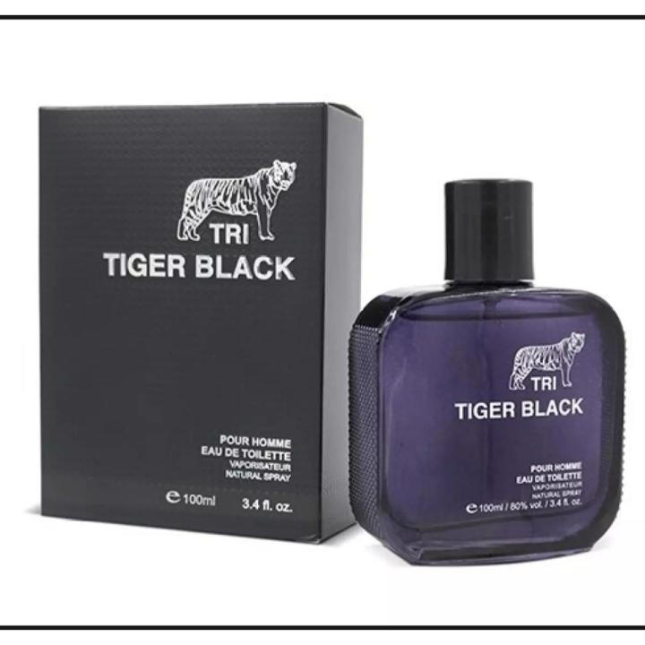Tiger black perfumes for men 50 ml long lasting perfume