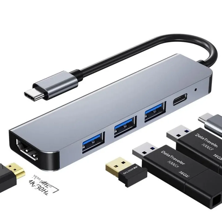 Cross-Border%20Expansion%20Dock%20type-c%20Docking%20Station%20HD%20usb3.0%20c%20Turn%20hdmi%20%20All-in-One%20Docking%20Station%20Converter%20-%20Image%202