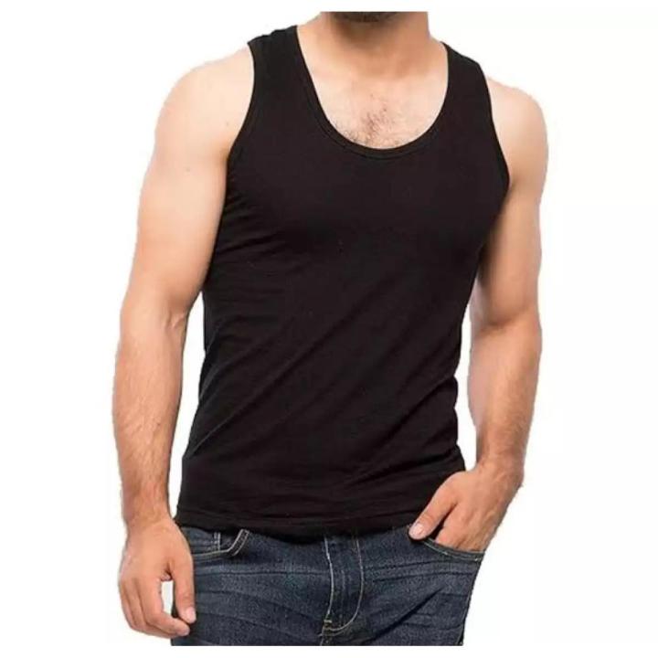 White Inner Vest Banyan Sando For Men Softy  - Without Sleeves 100% Cotton (1pc)