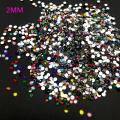 2MM Mix Color 3D Flat Rhinestones Nail Art Decoration Crystal. 
