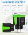 GreenSun Smart WiFi Plug Outdoor Socket Power Consumption Measurement Compatible with Alexa and Google Home, APP Remote Control, Timer Function. 