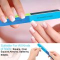1PC Nail Filer Buffer Six Side Pedicure Manicure Nail Art Sanding File Tips Polish Nail Buffer Block Shiner Polisher Manicure Nail Buffering Files For Home And Professional Manicure And Pedicure Tools. 