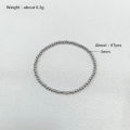 Fashion Jewelry Non Fading Waterproof Metal Ball Multiple Models Quality Smooth Solid Beads Elastic Stainless Steel Bracelets. 