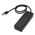 LccKaa USB 3.0 Hub USB Hub 3.0 Multi USB Splitter 3 Hab USB Adapter 4 Port Multiple Expender USB 3.0 Hub for PC（Black）. 