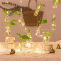 Set of 8 Hanging Glass Vases for Home Decor | Rustic Rope Design | Housewarming Gift | Beautiful Gift Ideas for Home Decorations - Event Decore. 