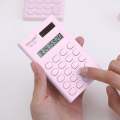 Creative Cute Kawaii Candy Color 8 Digit Compact Calculator Small Portable Scientific Calculator For Students 8 Digits Mini Body Plastic Keys Non-slip Bottom Pad Clear Keys. 