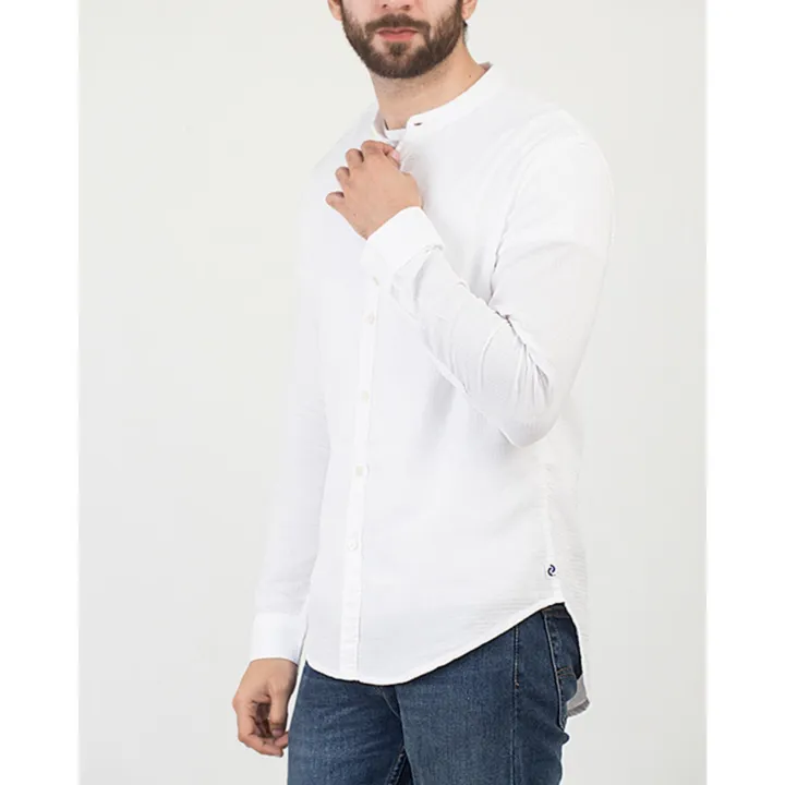 Denizen%20Banded%20Collar%20Shirt%20Dark%20Emerald%20Heather%20Shirts%20Men%2034652-0016%20-%20Image%204