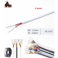 5meter Small multi-core wire 2 core signal copper wire 30AWG PVC Sheathed Cable non-pri. 