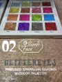 Sweet Face Glittereyes Remarkable Eye Shades Pressed Sparkling Shades 16 Colors Palette. 