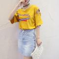 Korean Fashion Best Friend Loading Hong Kong Retro Short Sleeve T Shirt Female Korean Version Harajuku Bf Loose Half-Sleeved Chic Top. 
