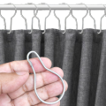 Pack of 12 Heavy Duty Hanging Shower Curtain Hooks. 