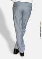 YBRAND-Pearl Gray Slim Fit Dress Trousers For Men-DP-1020. 