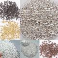 1000Pcs 3mm  Iron Round Bead Smooth Ball Spacer Beads Findings. 