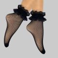 Baby Girls Kids Mesh Socks Bow Fishnet Stockings Ankle High Lace Fish Net Vintage Short Sock Cute Fashion Parent Child Socks. 