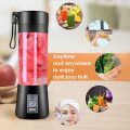 Recargeable Juicer Blender 6 Blades 380ml - Portable Juicer Cup & Smoothie Maker Charging. 
